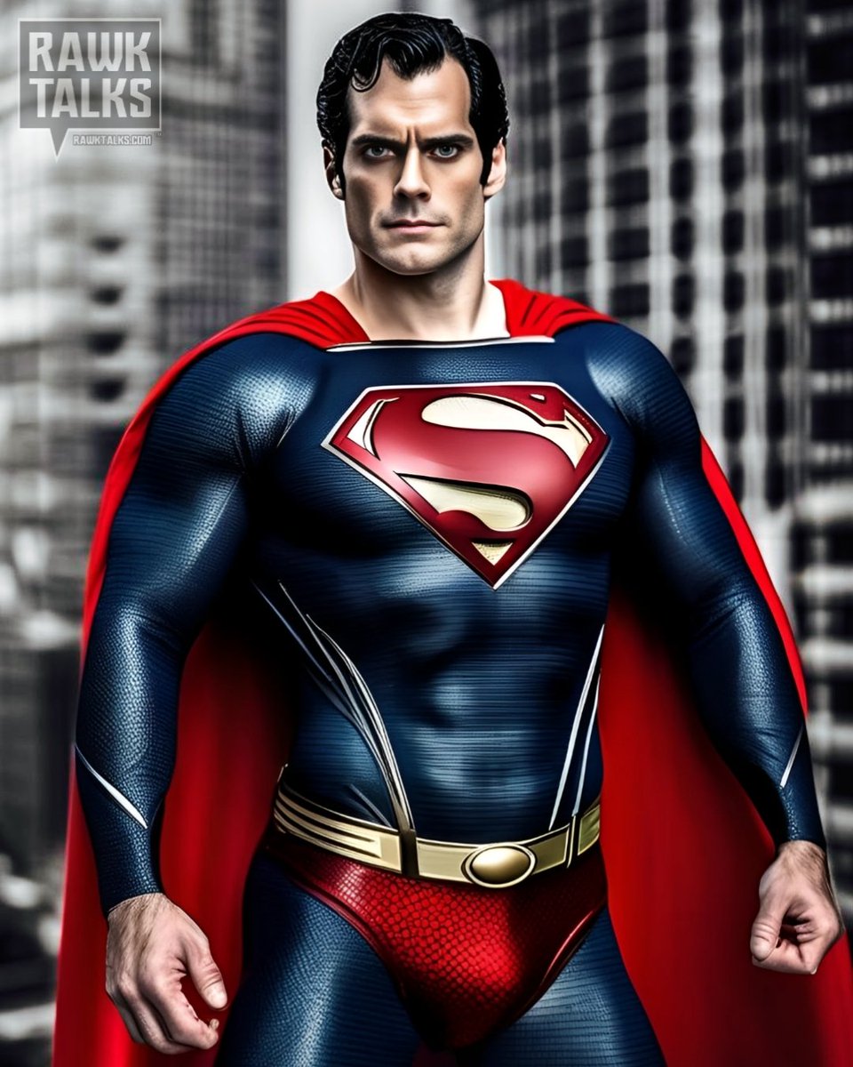 One more quick edit, on the left, I removed the suit lines for what I feel is a cleaner look for this style. On the right is the original AI render I posted earlier. #HenryCavillSuperman #Superman #SellZSJLtoNetflix #SellSnyderVerseToNetflix