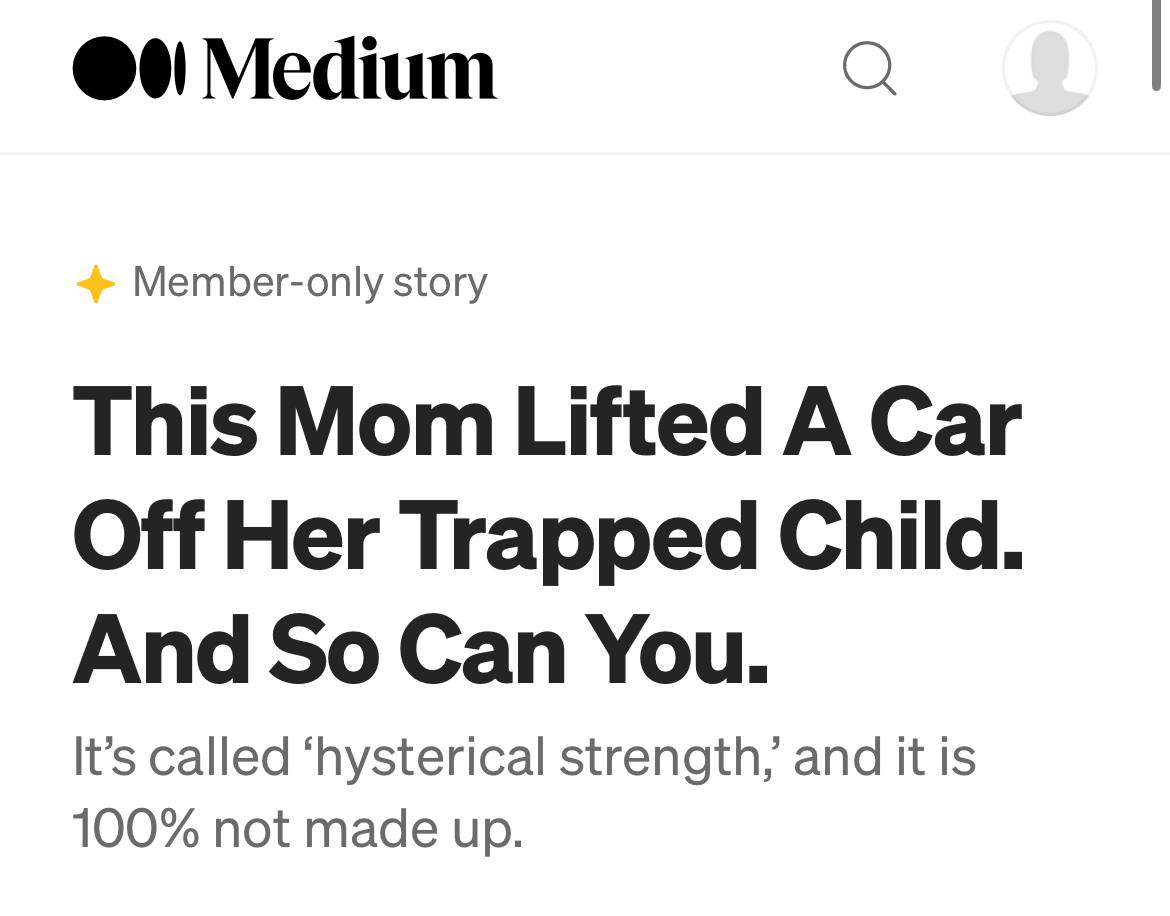 Strength doesn’t come from the body.

Strength comes from the mind. 

This is why mothers can lift a car if their child is trapped below 😁

Mom's are Special! 

$MOM #MothersDay #ILovemymom