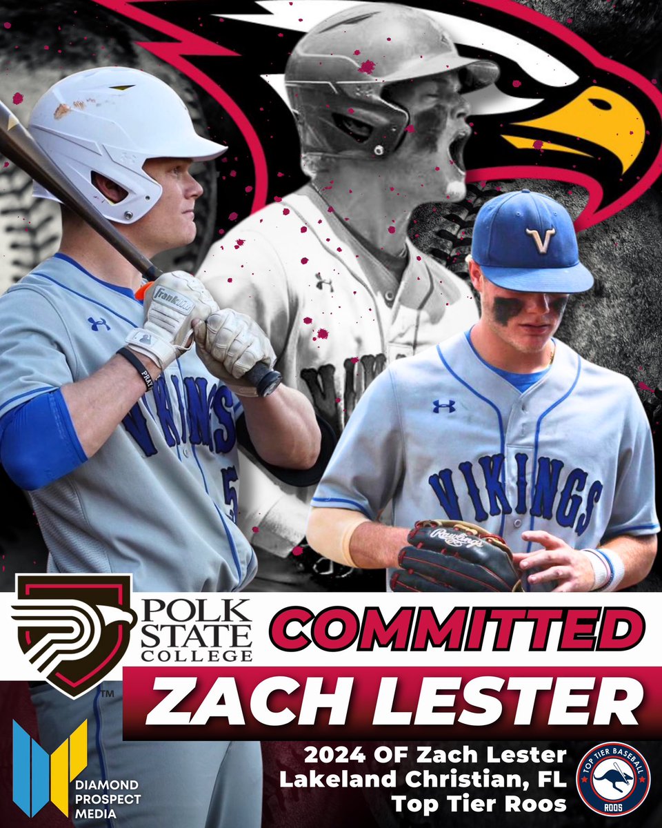 Congratulations to 2024 OF Zach Lester of @LCS__Baseball on his commitment to @PolkStBaseball! @ZachL0505 has a physical, athletic frame and was highlighted multiple times for his offensive impact, ability to drive in runs. @_GoRoos @TopTierBaseball #DiamondCoverage