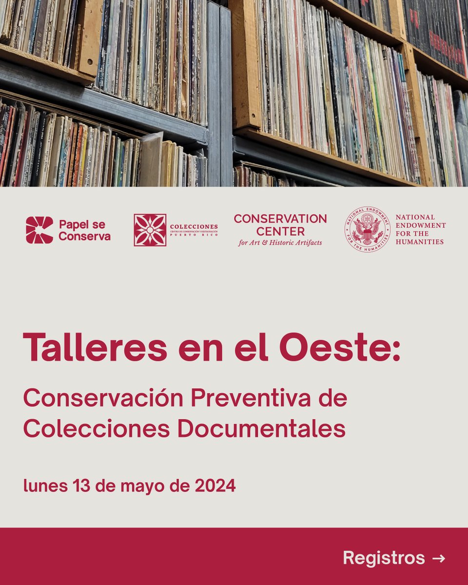 ¡𝐀𝐭𝐞𝐧𝐜𝐢ó𝐧 𝐌𝐚𝐲𝐚𝐠ü𝐞𝐳, 𝐒𝐚𝐧 𝐆𝐞𝐫𝐦á𝐧 𝐲á𝐫𝐞𝐚 𝐨𝐞𝐬𝐭𝐞! Acompáñanos el próximo 𝗹𝘂𝗻𝗲𝘀 𝟭𝟯 𝗱𝗲 𝗺𝗮𝘆𝗼 en la Biblioteca General del @uprm para el Taller – 𝘐𝘯𝘵𝘳𝘰𝘥𝘶𝘤𝘤𝘪ó𝘯 𝘢 𝘭𝘢 𝘊𝘰𝘯𝘴𝘦𝘳𝘷𝘢𝘤𝘪ó𝘯 𝘗𝘳𝘦𝘷𝘦𝘯𝘵𝘪𝘷𝘢 y en el Museo de la 1/