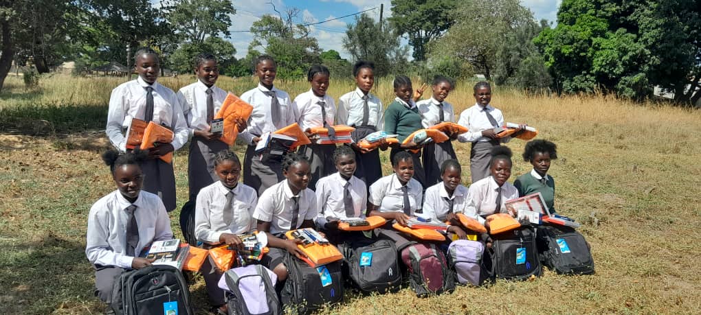WorldVisionZamo's tweet photo. World Vision Zambia, under the #StrongGirlsStrongZambia campaign (SGSZ), has distributed 140 school bags to girls in Manyinga and Mufumbwe districts.
The #SGSZ campaign aims to provide educational support to 15,000 girls retrieved from child marriage and those at risk. https://t.co/N9vnX9jUHZ