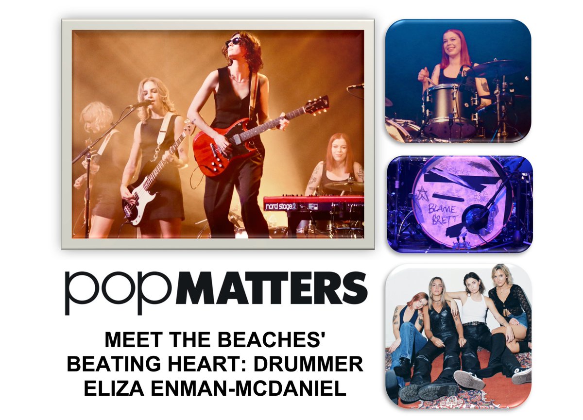 ICYMI: Why is drummer Eliza Enman-McDaniel the beating heart of #Toronto  all-female pop-rock quartet the Beaches? #beaches #blamemyex
@POPMATTERS INTERVIEW: popmatters.com/beaches-eliza-…
@thebeaches PHOTOS: flic.kr/s/aHBqjBpJPa