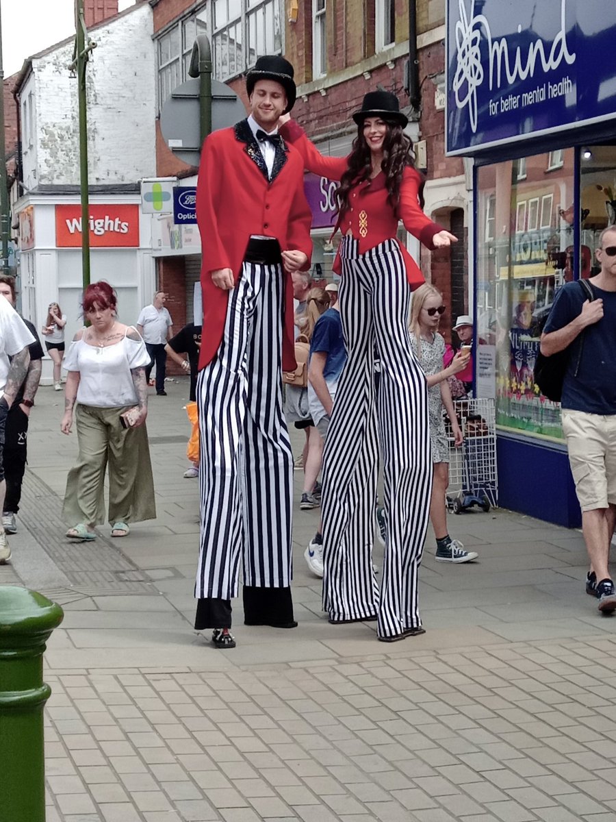 Been see my mum today and seen these 2 lovely people then I saw clowns then all female rock choir, or have I had 1 too many cocktails