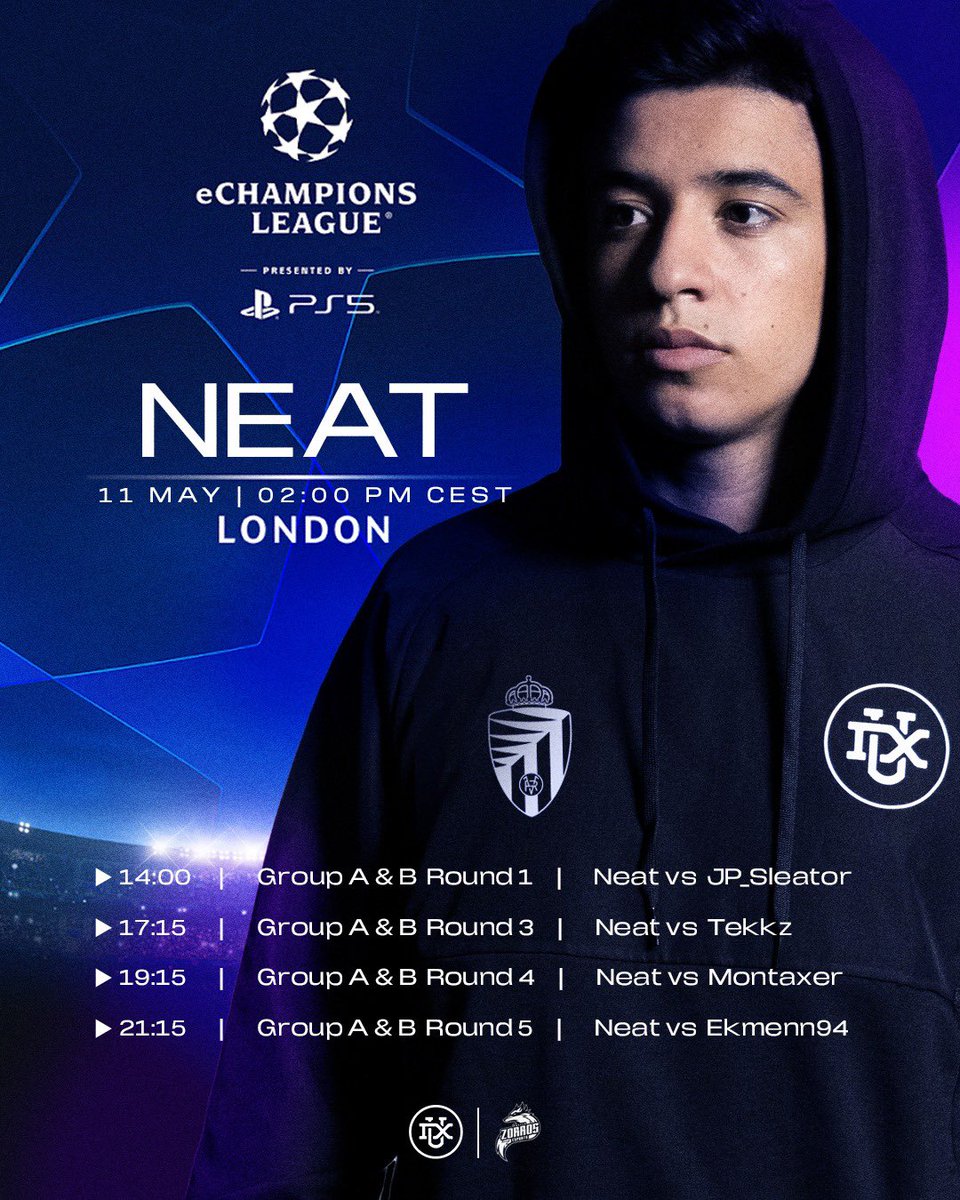 Ya tenéis a el partido del día. @Neat11O VS @Tekkz twitch.tv/easportsfc