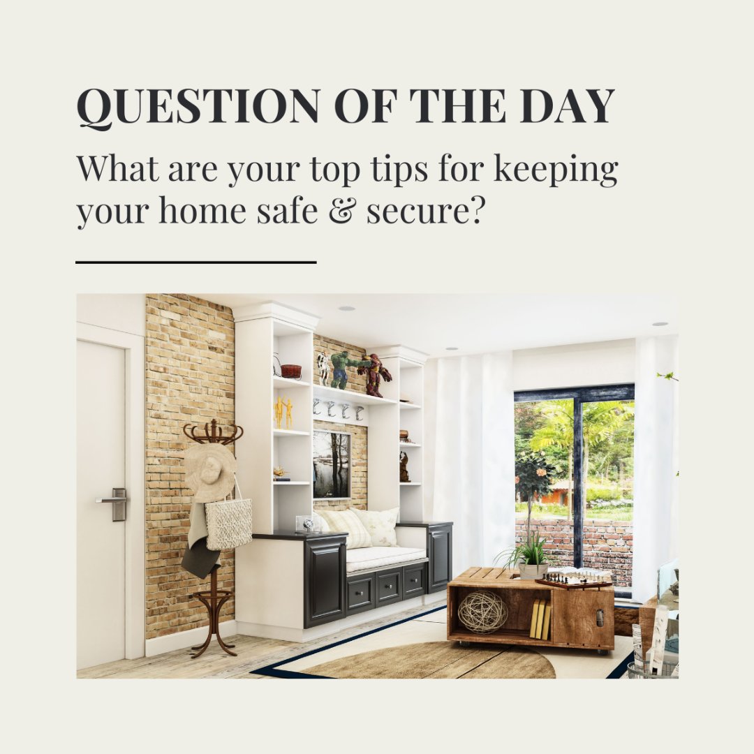 Keeping your home safe is crucial! What are your top tips for keeping your space safe and secure? 

Whether it's installing smart locks or setting up a robust security system, share your insights!

#homesafety #homesecurity #securehome #safehome #safetytips