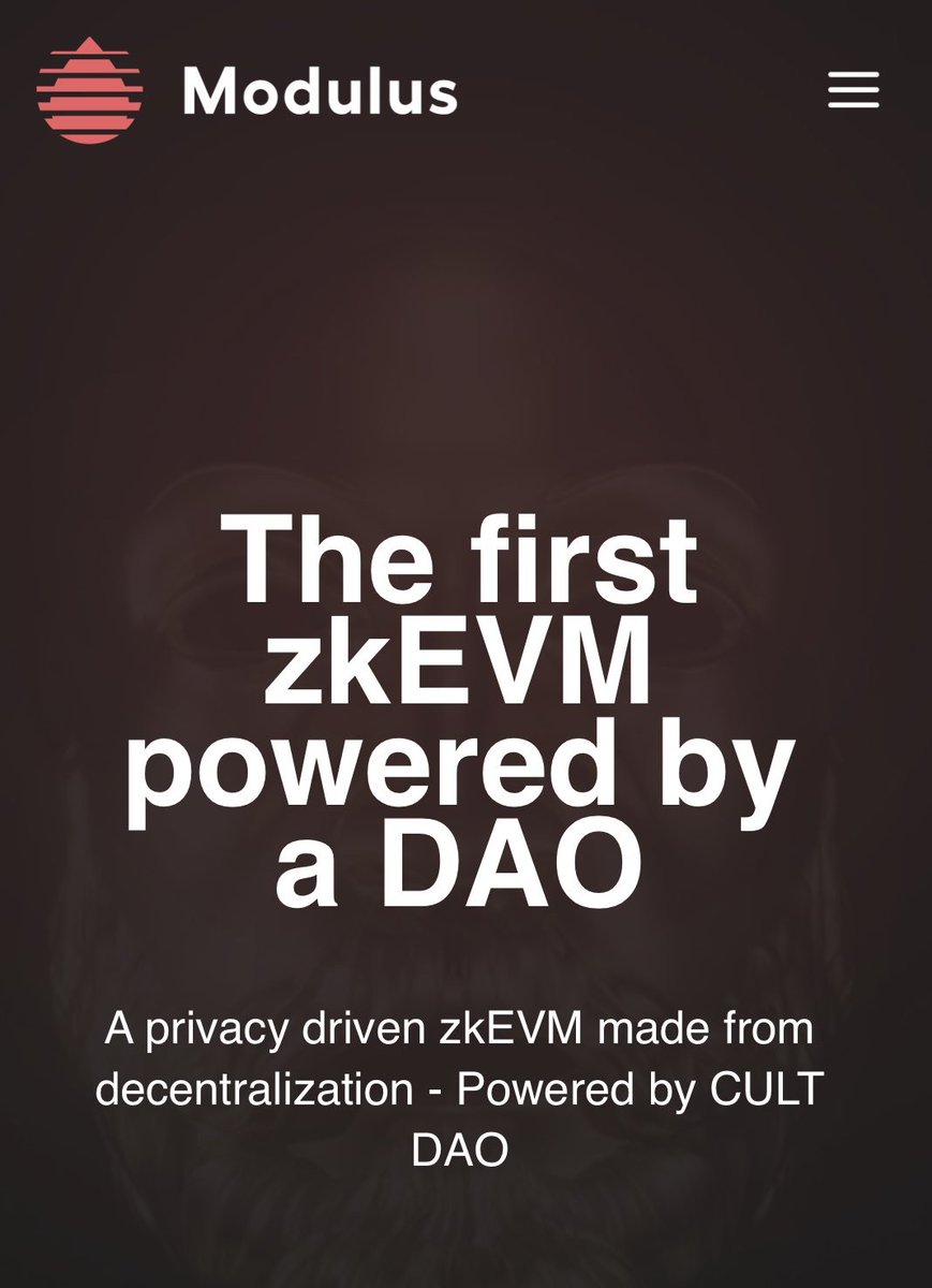 RabahM12's tweet image. $CULT @wearecultdao 
#modulusZk @ModulusZK