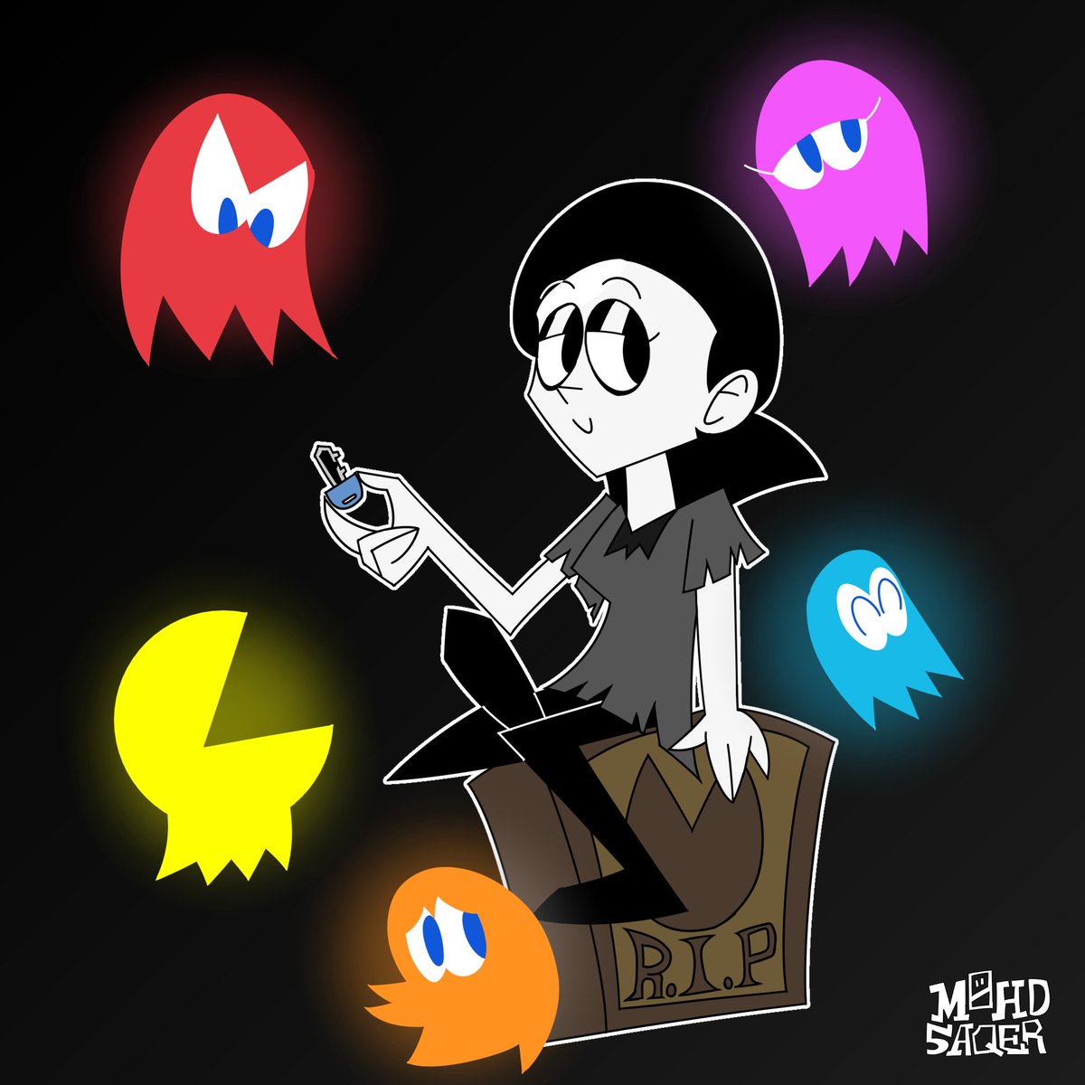 some corpse girl with the colorful undead
#pacman #necronancy64