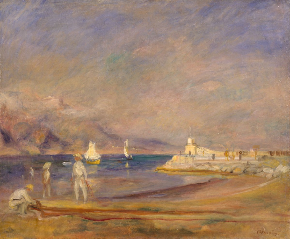 This lovely sunny day has made us think about summer holidays. St Tropez, France by Pierre Auguste Renoir, 1898-1900