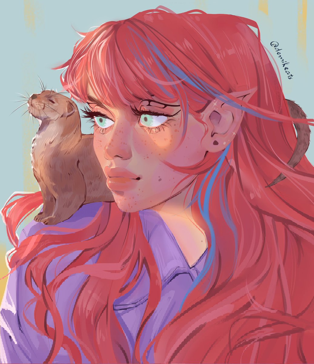 demikeats's tweet photo. @Numi_Blu i'm Demi 🐾 I like to draw pretty cats and girls! Thanks for the artshare (^з^)-☆ https://t.co/7x8BzwflVs
