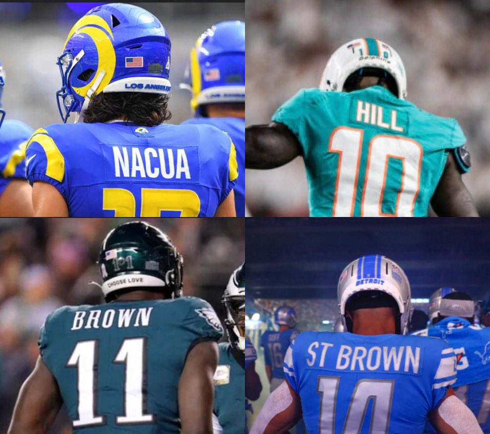 Rank these Wide Receivers from 1-4 ⬇️

  #RamsHouse   #FinsUp  #OnePride  #FlyEaglesFly