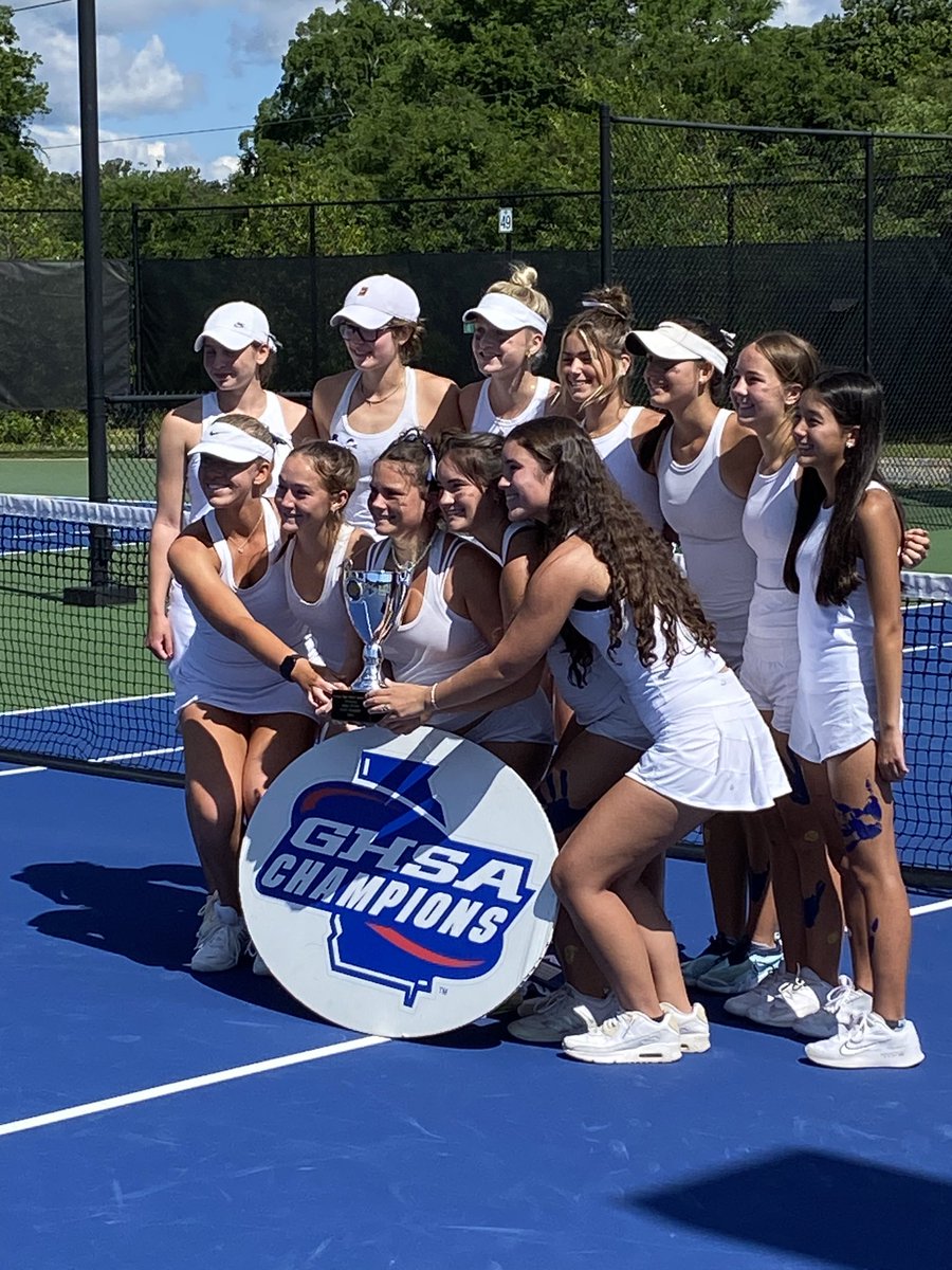 The West Forsyth girls tennis team captures the program’s first state title, edging Milton by a 3-2 final score in the Class 7A finals. Full coverage later at forsythnews.com/sports.