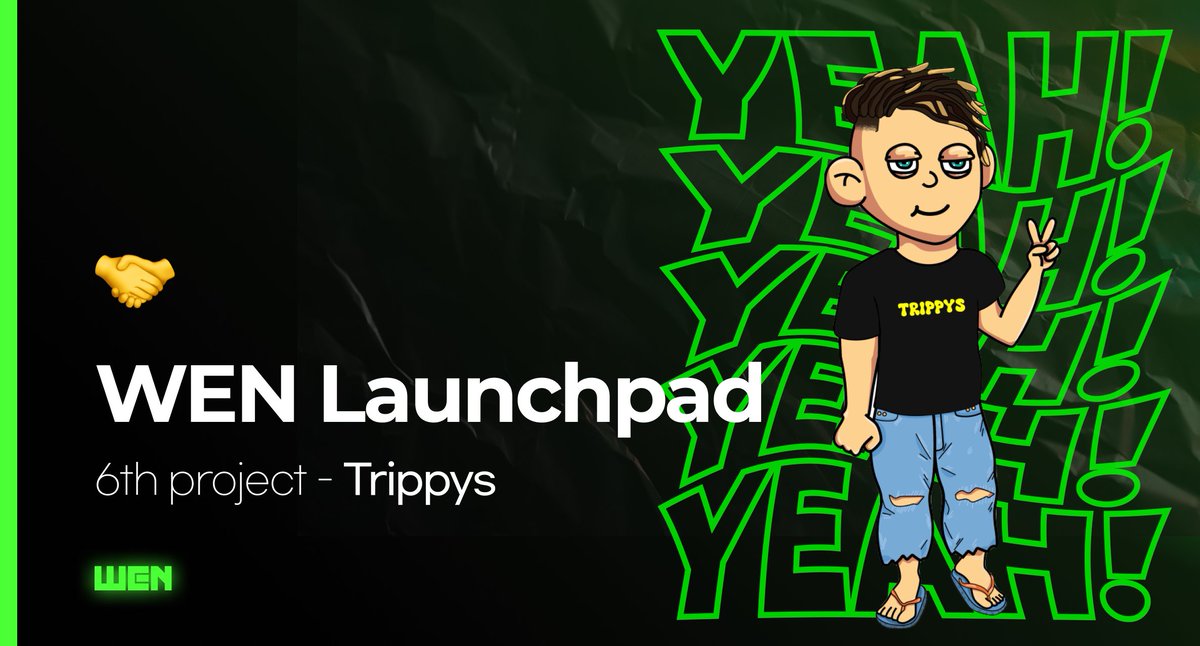 We're happy to unveiling 6th launchpad project: @TrippysNFT 🎉

About the Project:
Dive into a collection of 777 hippies filled with art, culture, and good vibes.

Mint Details:
Date - May 30
Supply - 777

Stages:
OG  - 1 per wallet at Free 
WL - 1 per wallet at $13
Public - 3