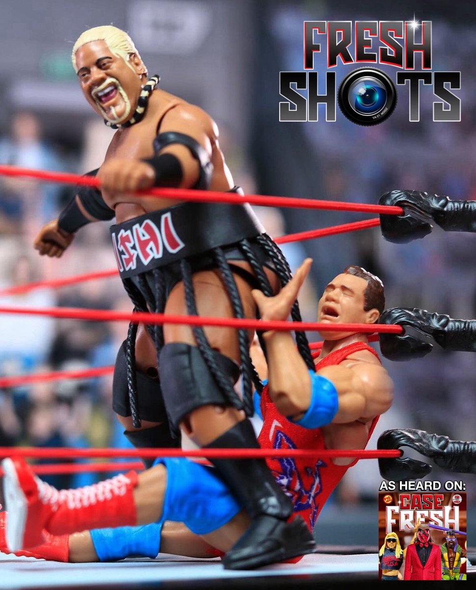 This week’s “Fresh Shots” segment spotlighted the impressive work of @realm_of_toys89 with this epic visual of a crying @therealkurtangle receiving a brutal Stink Face from @rikishi - Well done! Every week, @figheel & @figvault will highlight their favorite figure photography…