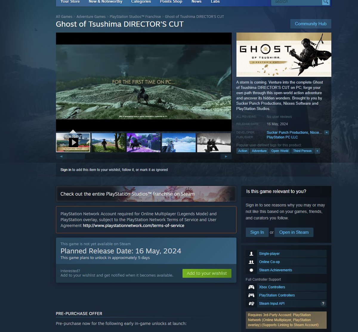 ego_LT's tweet photo. @SuckerPunchProd @Sneakyboi123469 then why its removed from steam ? if psn not required to play single player ? https://t.co/byKfbWKoPQ