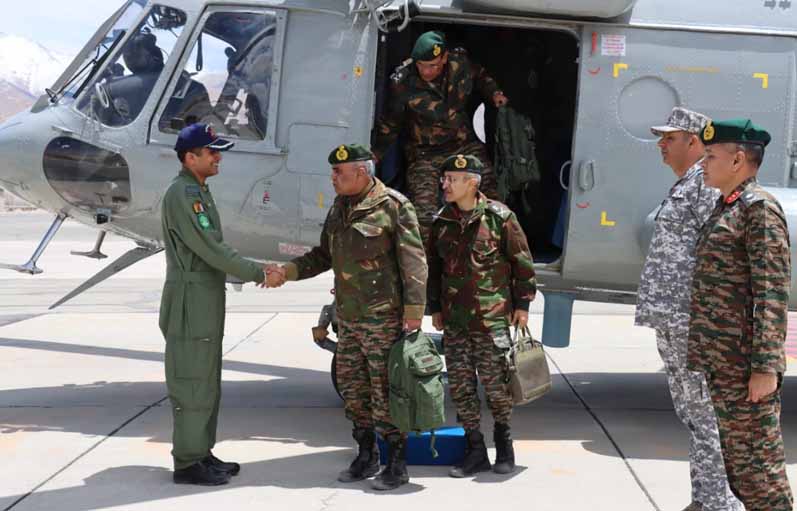 Indian Army Chief Gen Manoj Pande visited forward areas along the LAC in Ladakh and reviewed the operational preparedness.