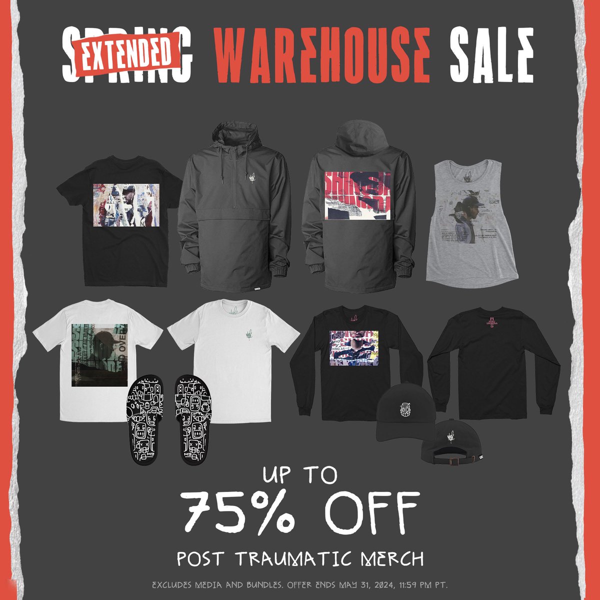 Spring warehouse sale now extended through May 31st - head to the official store mshnd.co/store