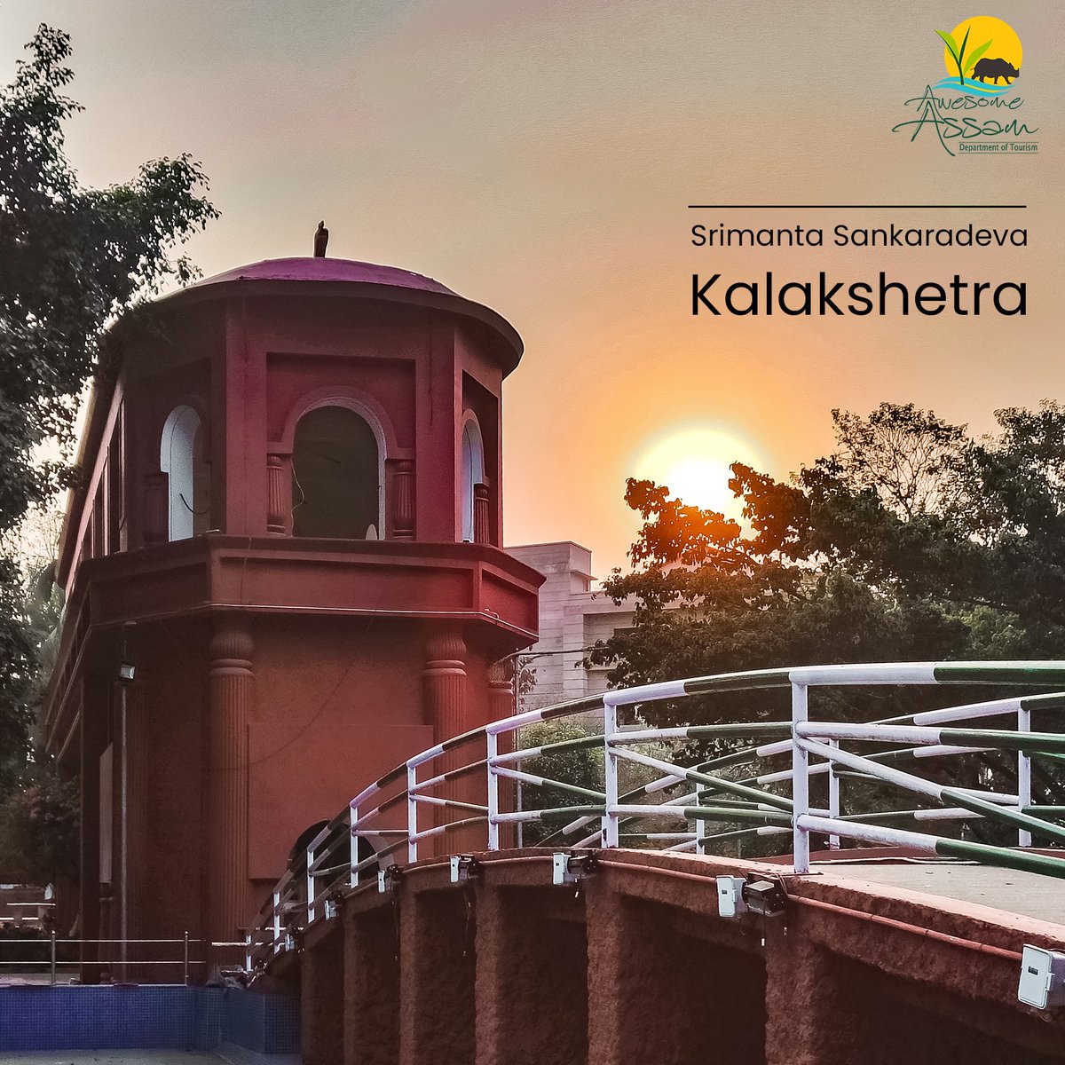 Srimanta Sankardev Kalakshetrais a cultural centre which consists of convention centres, museums, amphitheatre and culture centres where one can experience various aspects of Assamese culture and history. #AwesomeAssam #SankardevKalakshetra #Art #Guwahati #AssamTourism #History…