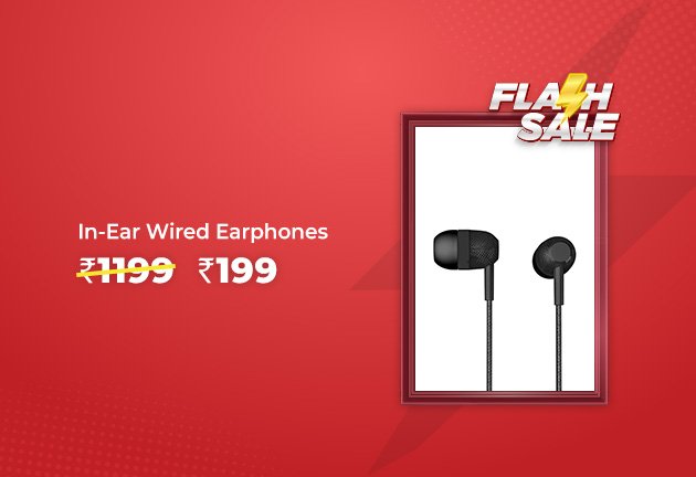 Get In-Ear Wired Earphones @ Rs 199 worth Rs 1199 only on BuyKaro!

Shop Now!
bitli.in/UiBfktc