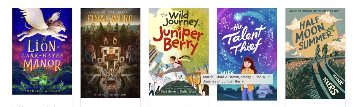 Look at these awesome books. They were all finalists for the Whitney Award last night. Read them; they're amazing. And somehow #TheWildJourneyofJuniperBerry came out with the win. It seriously could have in any direction. It's awesome to have so many great books out there.