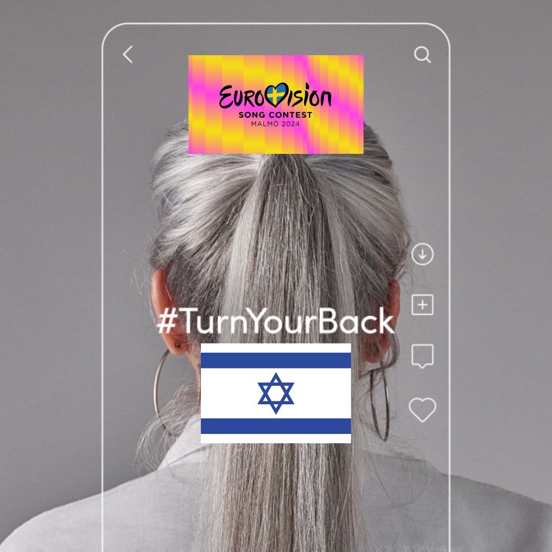Tonight all #Malmo will turn their backs (not look at the stage) and boo loudly throughout the entire performance of #Israel. Nice to see all the fans with their backs turned not watching the performance in cameras.
#israelboycott #turnyourbacktoisrael #EUROVISION #turnyourback