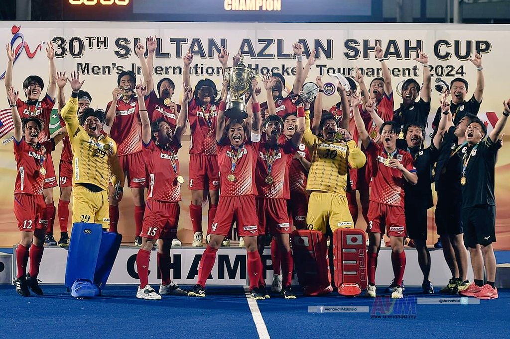 DarthVadai's tweet photo. Congratulations, team @japan_hockey, for winning your first Sultan Azlan Shah Cup trophy. You have shined throughout the tournament and truly deserved to be crown champions.
#SASC24 https://t.co/dku1xUsTtW