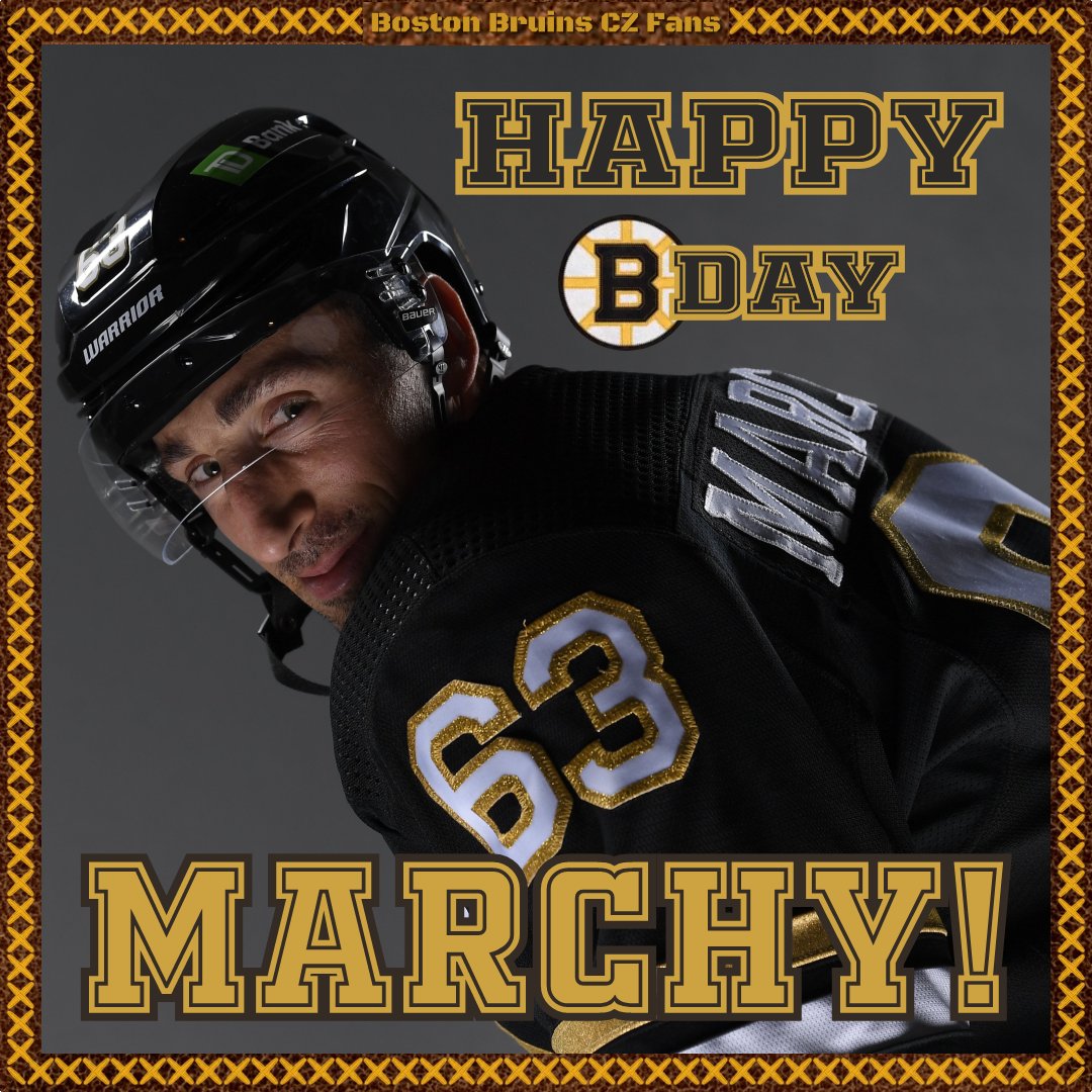 Today is probably a bit painful for him, but that doesn't change the fact that he's celebrating his birthday!

So, HAPPY BIRTHDAY, MARCHY!
🍾🥂🎂

@bmarch63 @kasloane #HappyBirthday #NHLBruins #bruinsfamily #bostonbruinsCZfans #bruins #bostonbruins #BruinsCentennial