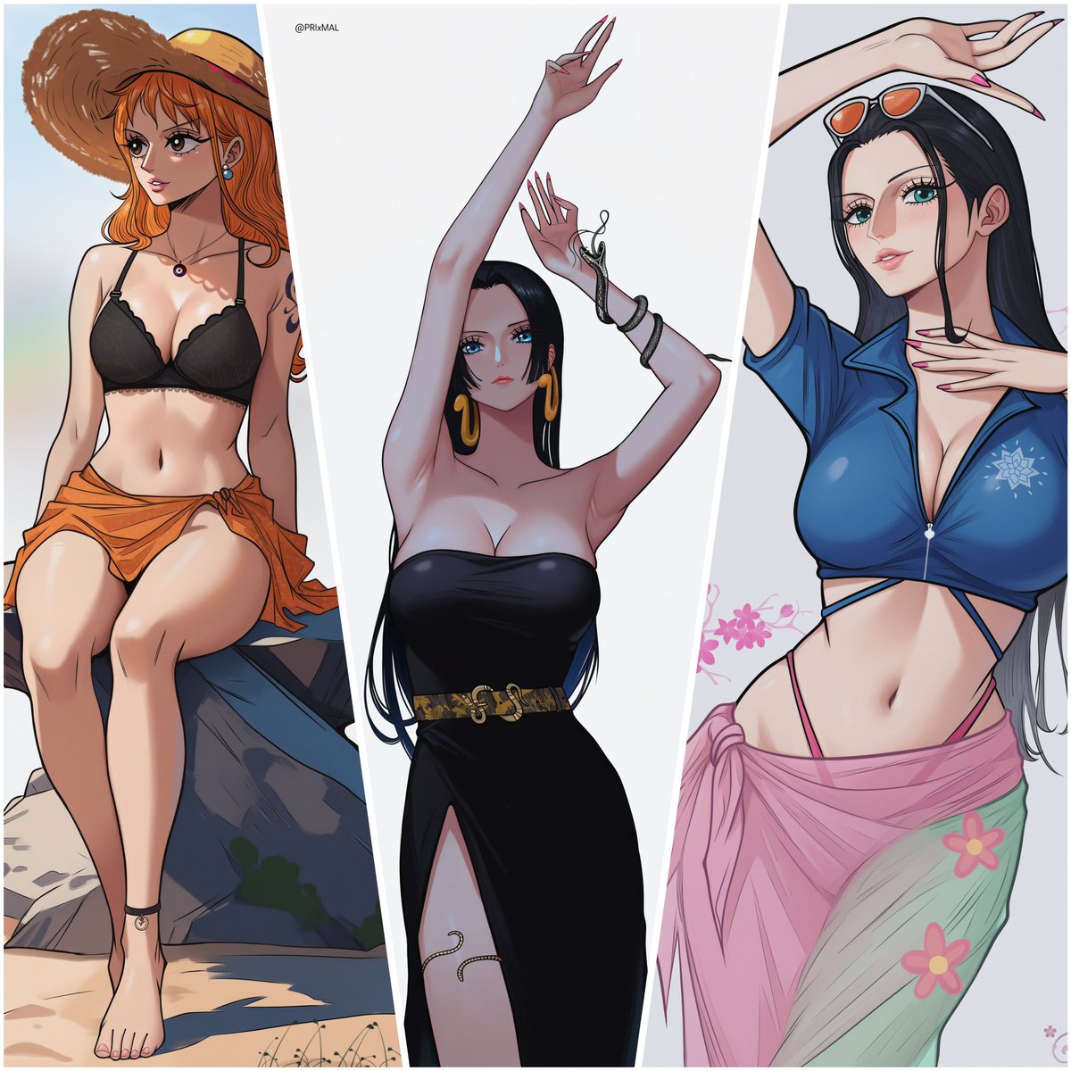 Nami x Hancock x Nico Robin - The Queen Trio 🌹💕

Which one is your favorite?

#ONEPIECE