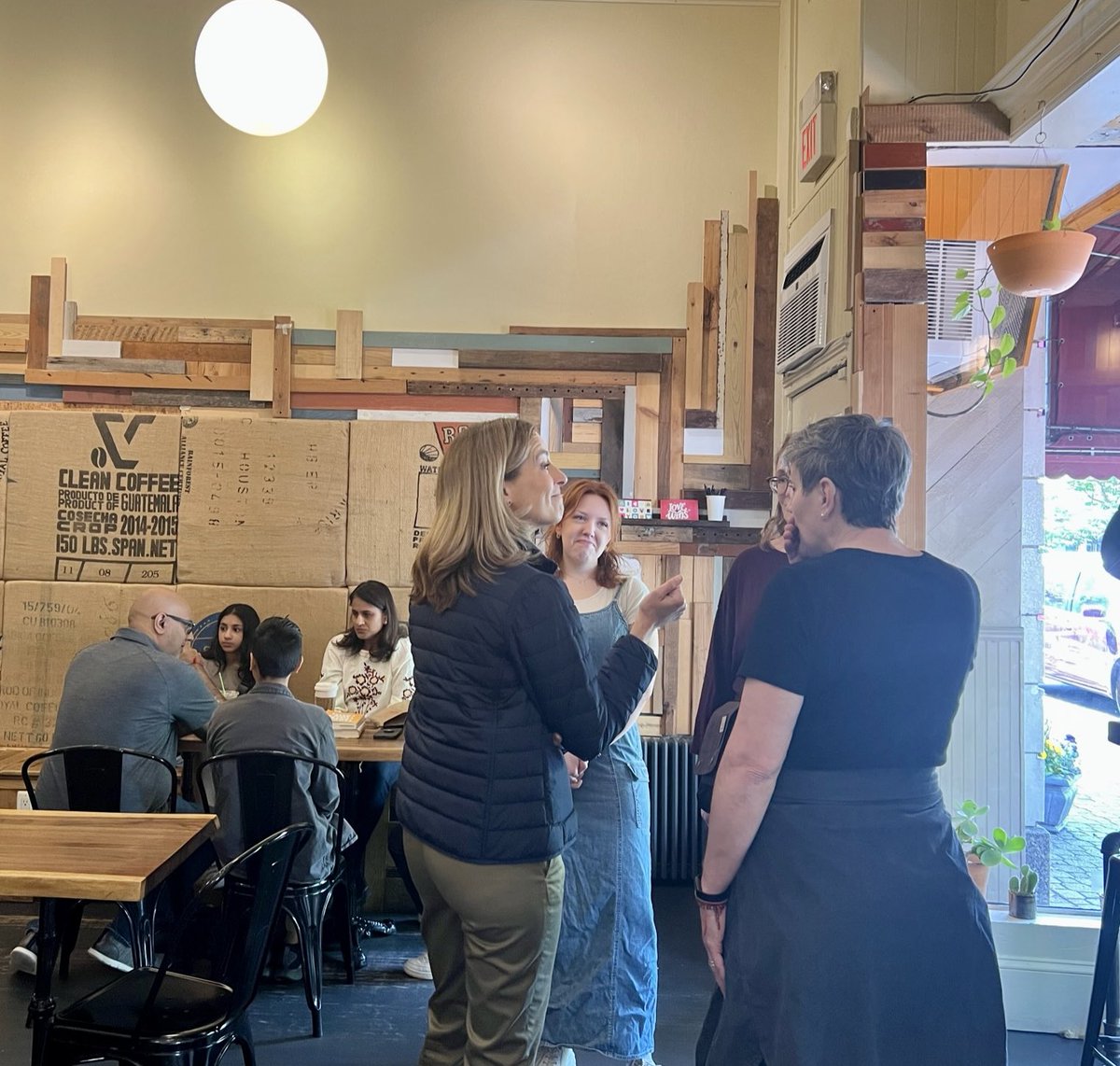 I stopped by @DoYouJavaLove in Montclair this morning for a cup of coffee to fuel my Day of Action! In our community, we stand up for choice, equality, and so our small business owners can have a fair shake.  New Jersey is ready to #StandUpToTrump.