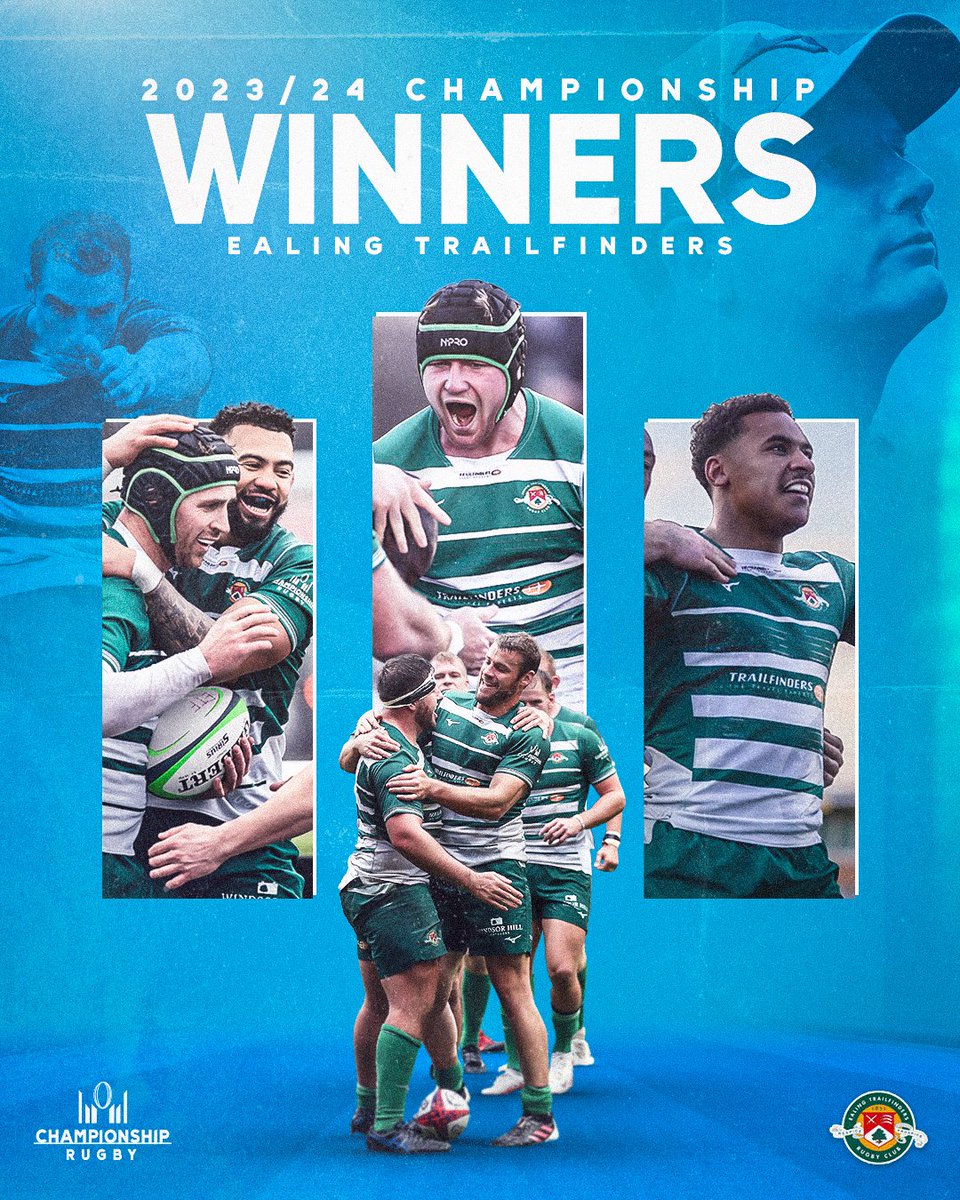 CHAMPIONSHIP CHAMPIONS 🏆 Congratulations, @ealingtfrugby 🟢 #ChampRugby