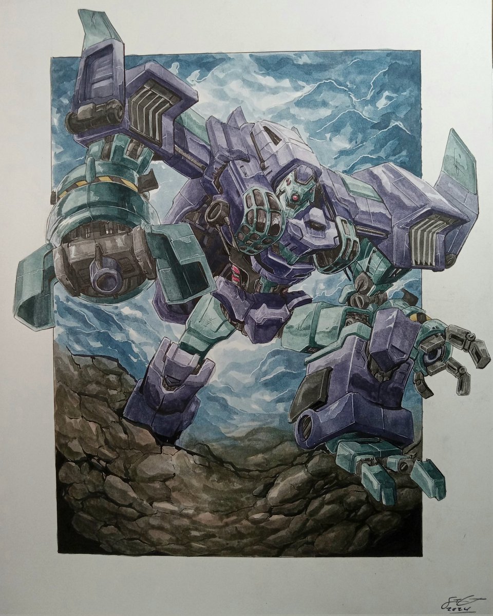 We made it to 1k!!! 
Here's my latest piece, LUGNUT! 
I can't thank yall enough. I would've never expected to hit this milestone so soon 

#transformers #transformersanimated #transformersart #TransformersReactivate #comicart