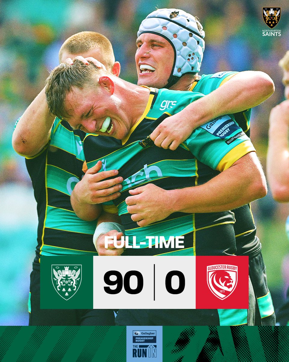 SaintsRugby's tweet image. Ruthless.

We're into the playoffs once more thanks to our biggest ever @premrugby win 🙌

😇 90 - 0 🍒