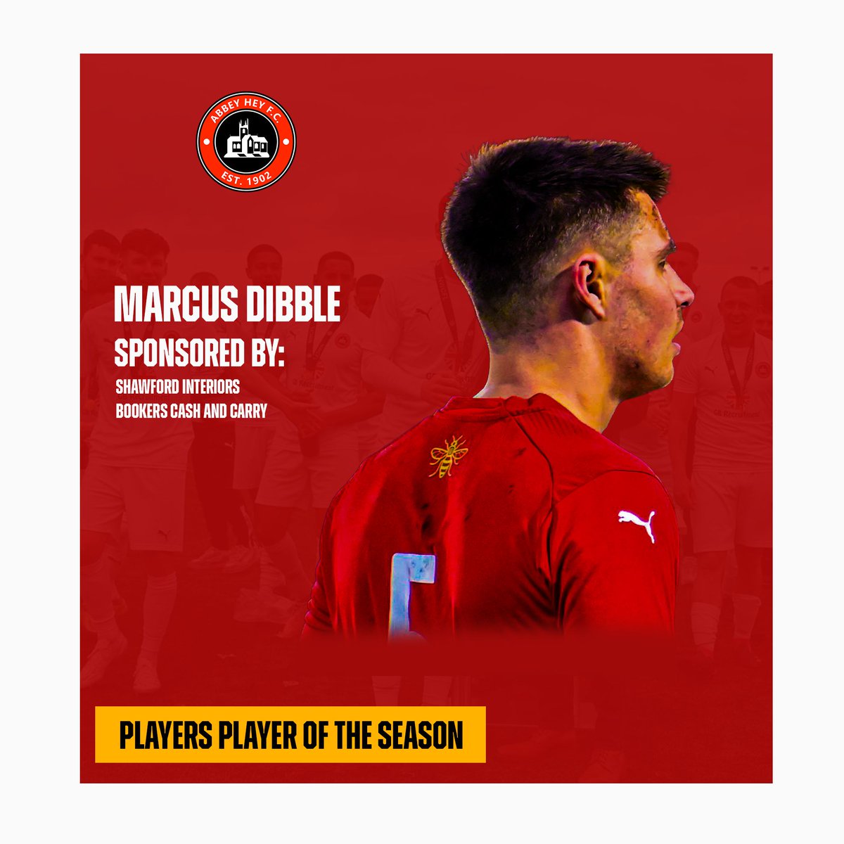 Abbey Hey's Player's Player Of The Season 👏 Congrats Marcus Dibble #uptheabbey