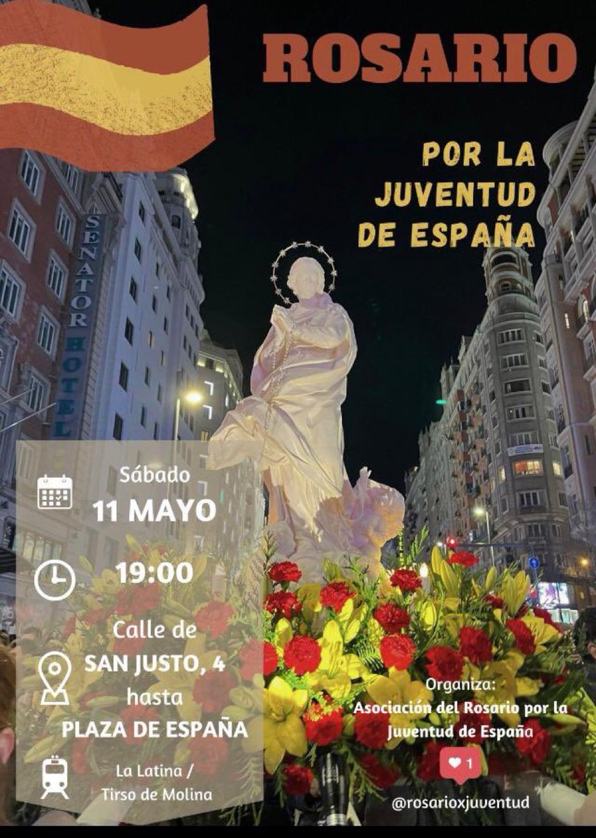 ‼️Recuerda: hoy a las 19.00 en Madrid