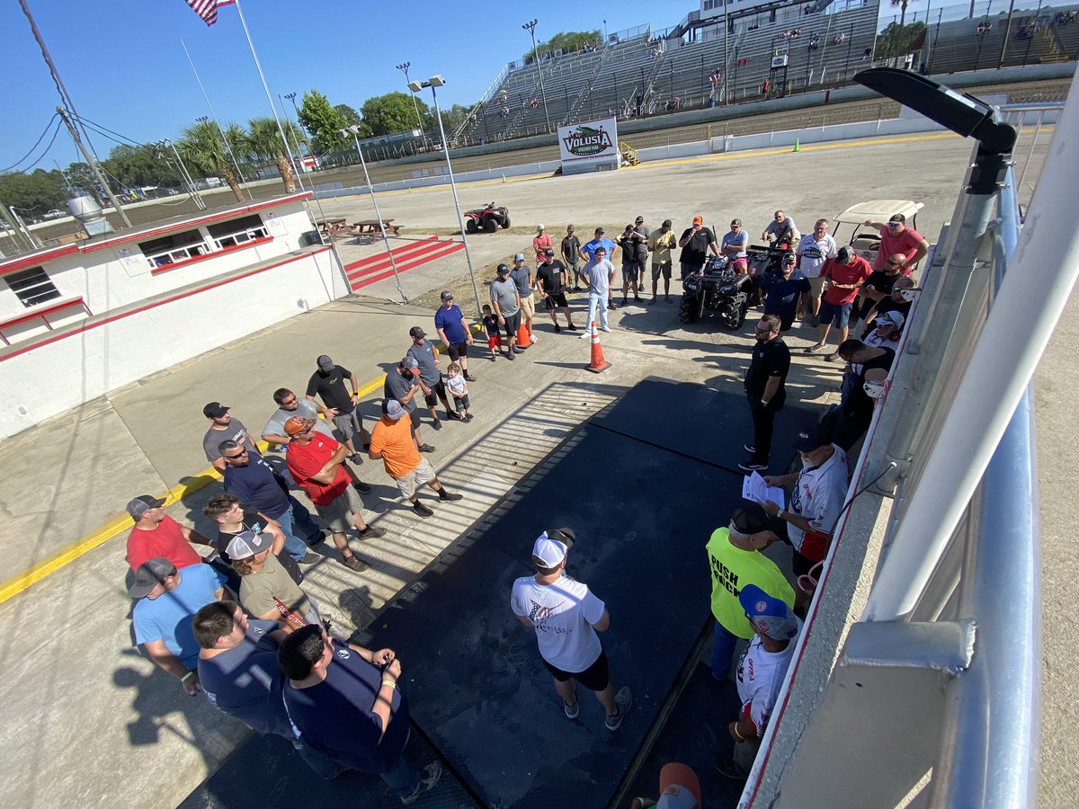 Driver’s meeting underway. Hot laps soon to follow.