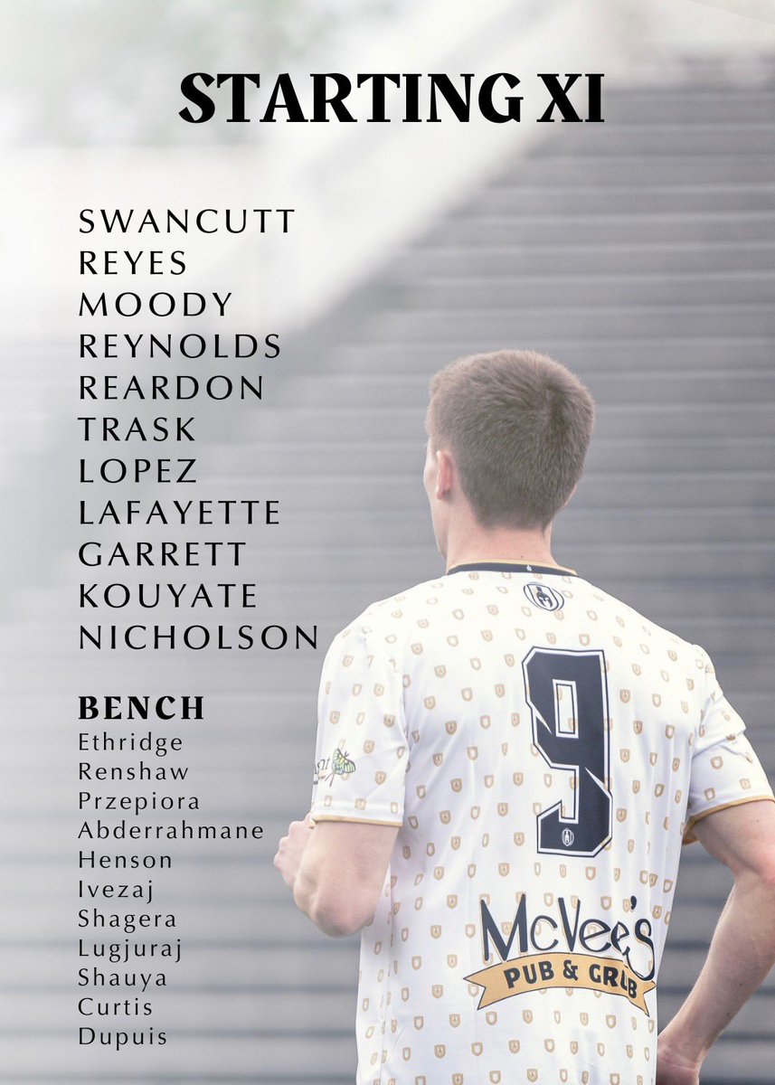 60 minutes until kickoff at Troy High School. Here is the match squad for today! #UpTheTroy