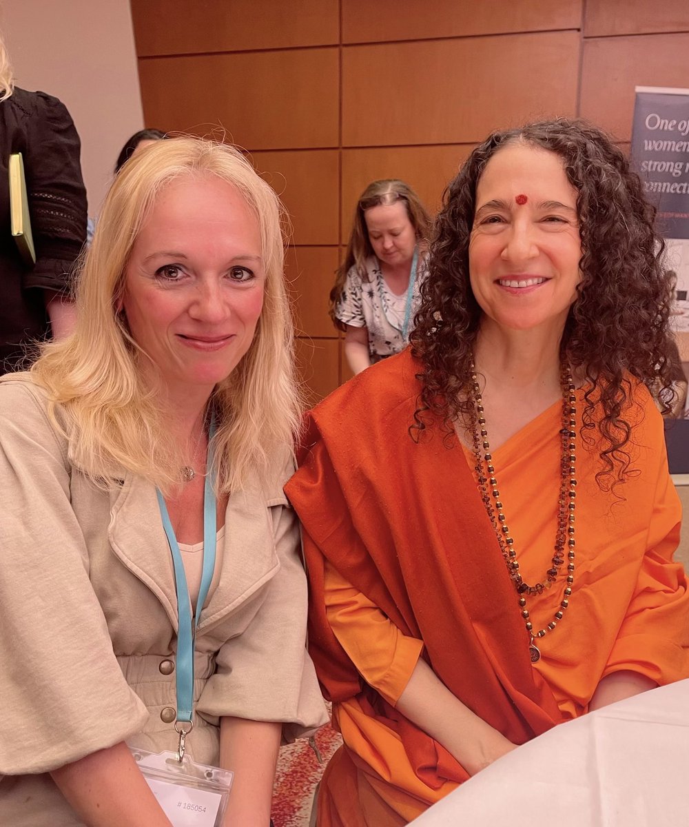 With @SadhviBhagawati talking about discovering one’s calling and purpose, taking action, finding spirituality and being driven by love. #inspiration #onewomanconference @joannamartin