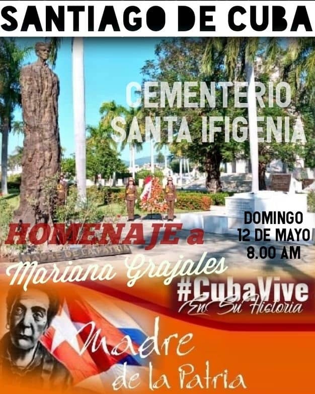 Homenaje a Mariana Grajales por el día de las Madres Cubana en #SantiagoDeCuba