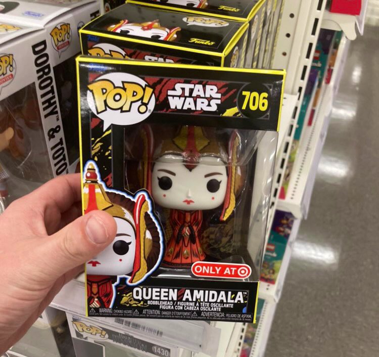 Target exclusive Retro Amidala Funko POP! Has appeared in stores ~ street dated for 6/11 so can’t buy just yet! Thanks @the_colin_winslow ~ TCIN ~ 90522094 DPCI ~ 323-08-0352 #FPN #FunkoPOPNews #Funko #POP #POPVinyl #FunkoPOP #FunkoSoda