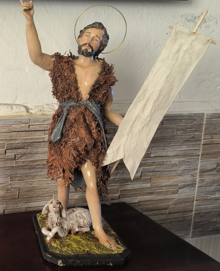 Saint John the Baptist Statue 
Handcrafted and hand painted 
Made-to-order 
#Catholic #CatholicChurch #StJohntheBaptist #saints