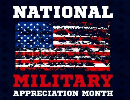 Did y’all know May is National Military Appreciation Month? 
I didn’t see any news coverage for it. 
Thank you to all of our military men and women who have signed a blank check to our government payable up to and including their lives. #Badass #Courage #Sacrifice #Proud