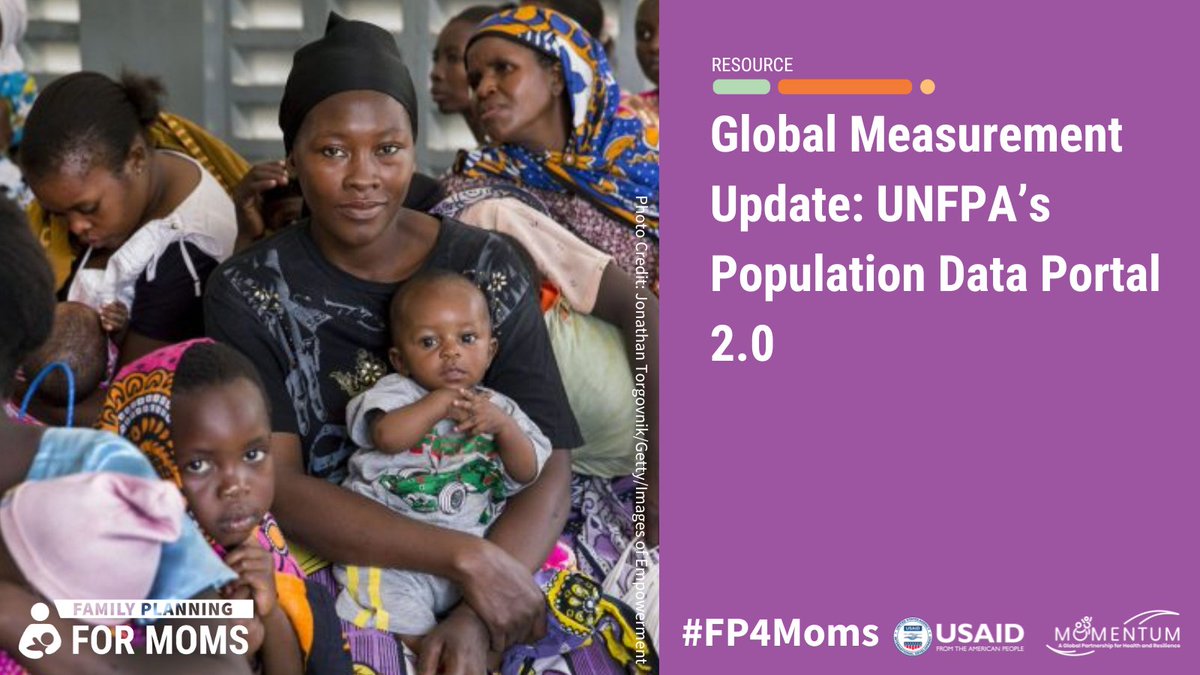 Making sure that moms everywhere can access to #FamilyPlanning when and where they want it requires high-quality, disaggregated population data. #FP4Moms Check out our fact sheet to learn how you can use the @UNFPA’s Population Data Portal: usaidmomentum.org/app/uploads/20…