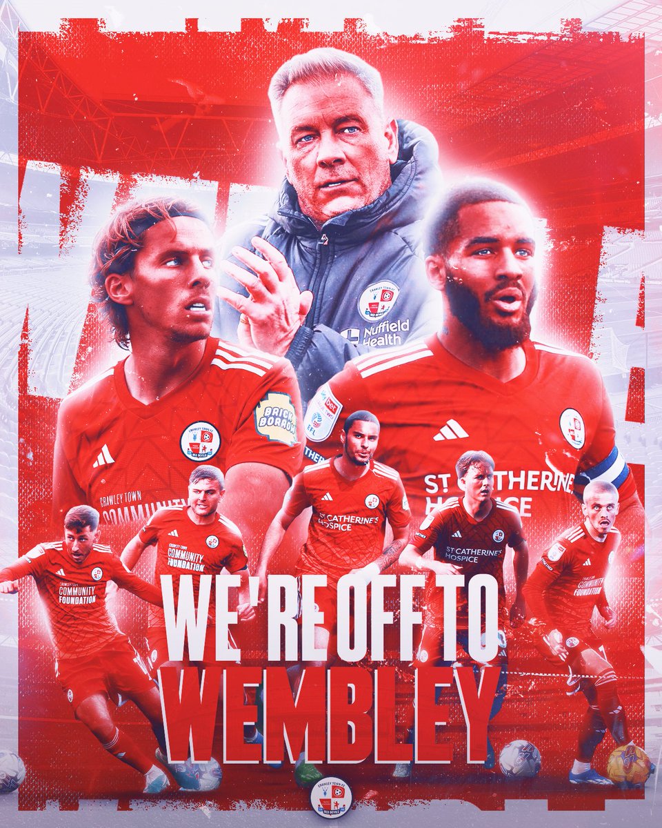 ❤️ For the first time in our history. WE’RE GOING TO WEMBLEY! #TownTeamTogether🔴