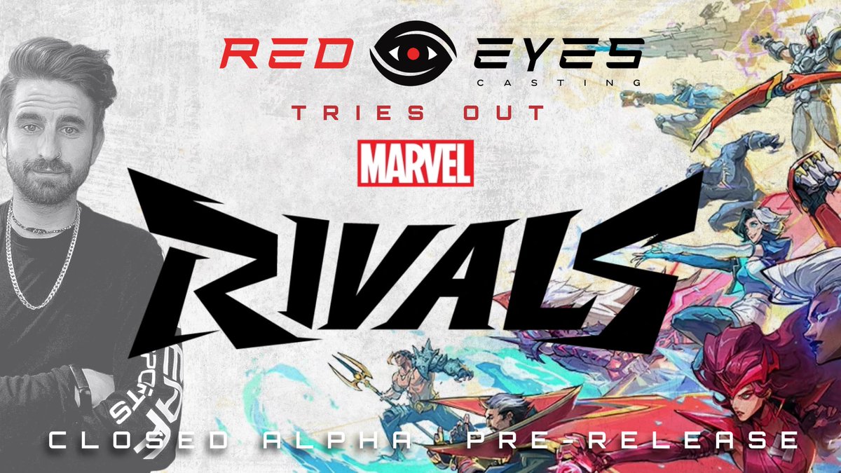 LIVE NOW Trying out MARVEL RIVALS CLOSED ALPHA tiktok.com/@redeyescastin… youtube.com/@redeyescasting Been hearing a ton of hype around #marvelrivals goin in with a totally NOOB eye. Let’s see if it can live up to the hype! 🔥 #redeyescasting #redeyes_official #EarlyAccess