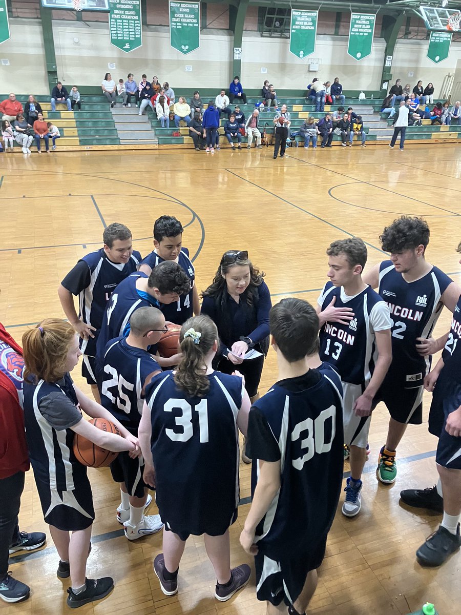 Congrats to our Unified Basketball team who won the Division III State Championship this afternoon in thrilling fashion defeating Mt. Pleasant 34-31. Let’s Go Lions! @LHSRI @RIIL_sports