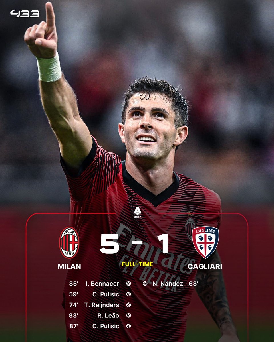 Milan book a big win over Cagliari 😏