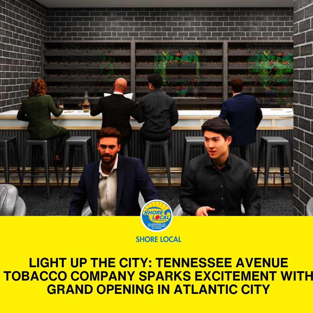 Tennessee Avenue Tobacco Company announces the much-anticipated opening of its premier location on May 17, marking a significant milestone for cigar enthusiasts in Atlantic City. shorelocalnews.com/light-up-the-c…