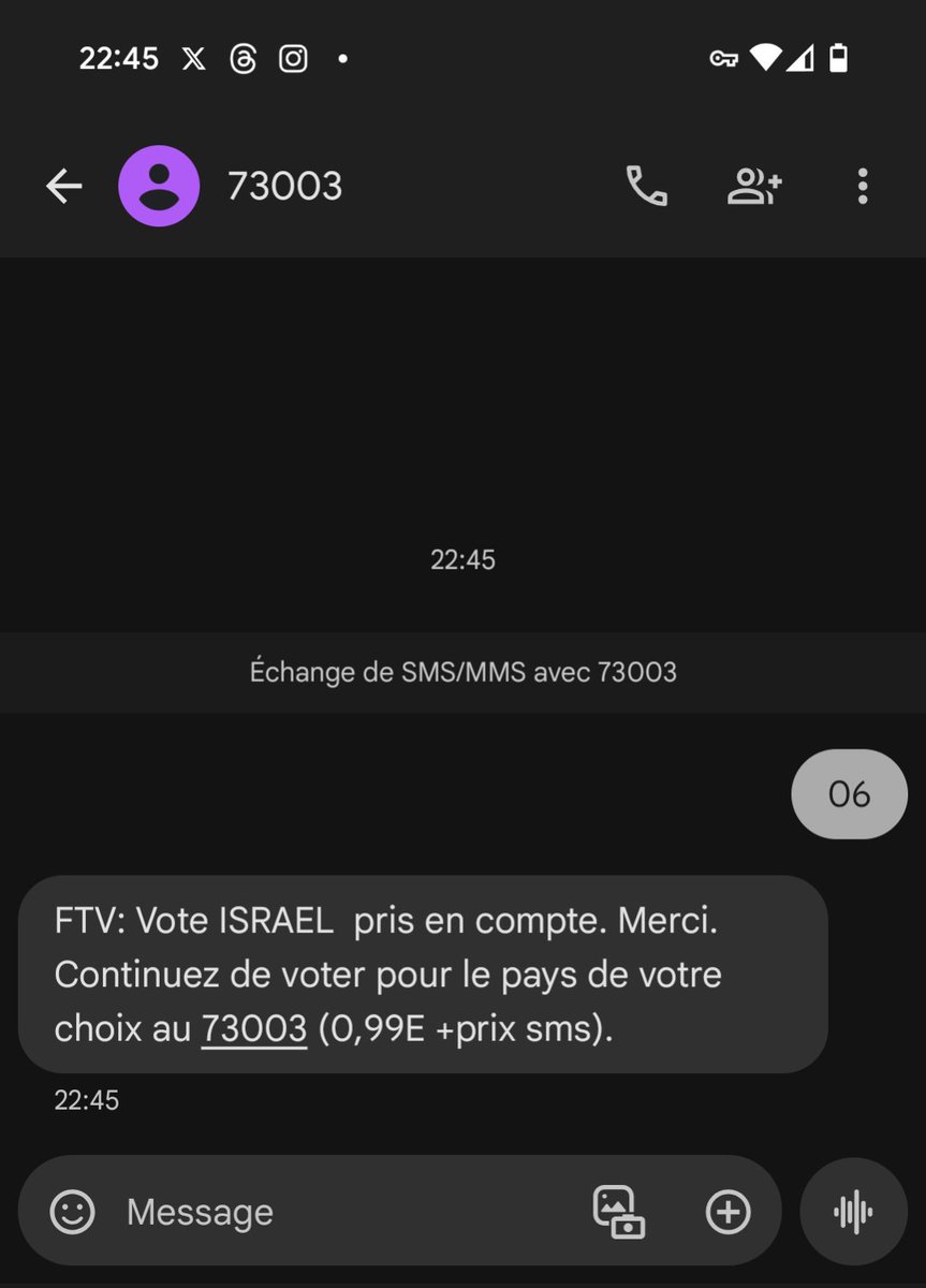 A voté ! 🇮🇱
#Eurovision2024 #Israel 🗳️ #Vote06