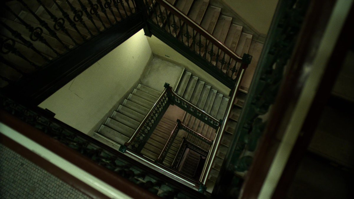 no one else cares but i love shots of spiral staircases in films/tv