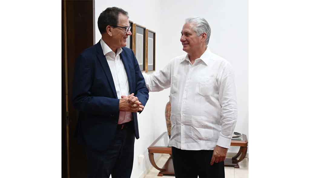 El presidente cubano, Miguel Díaz-Canel, sostuvo un encuentro con el director general de la Organización de las Naciones Unidas para el Desarrollo Industrial (Onudi) #SantiagoDeCuba @LaCmkc
