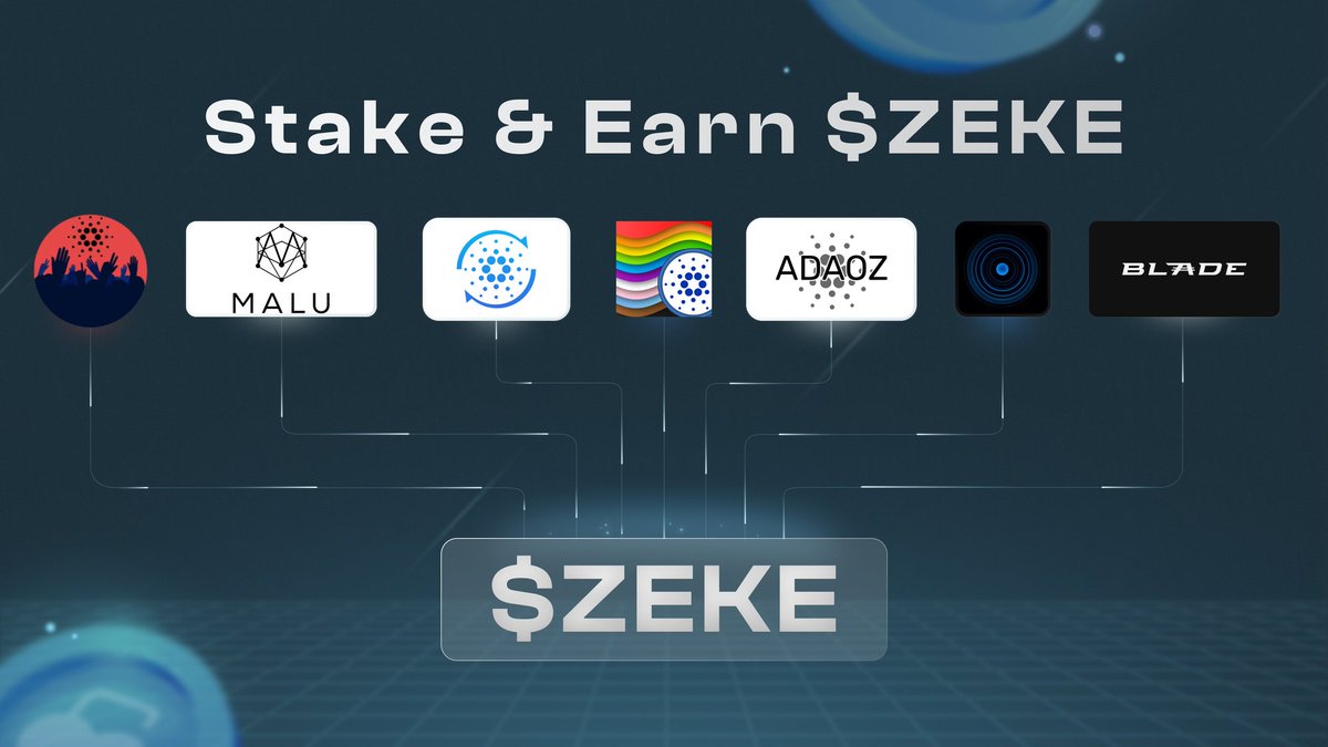 A little tip 💡 You already know our ISPO pool ticker: PRFLA But what about the other pools you can earn $ZEKE with? See all of our partnered Pools where you can earn $ZEKE!